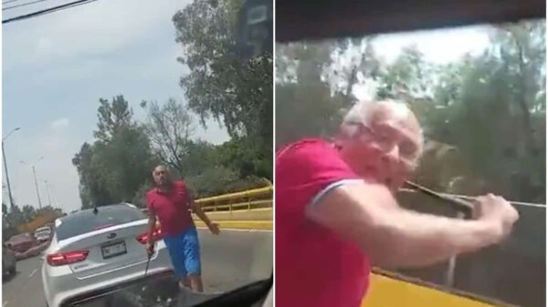 Investigan por delitos contra la salud, portación de arma y cohecho, a agresores de automovilista; el hecho fue denunciado en redes sociales..