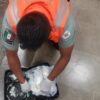 La Guardia Nacional aseguró cristal y metanfetaminas en el aeropuerto de Toluca.