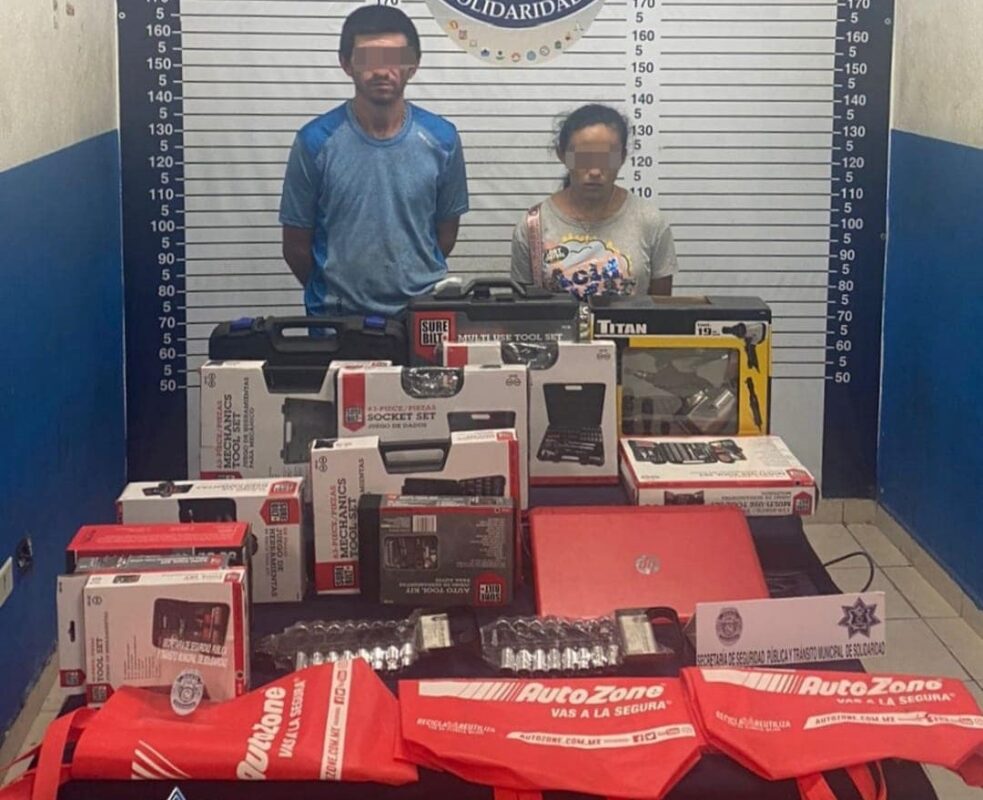 Por robo agravado procesan a pareja en Playa del Carmen; Toribio “M” y Andrea “A” permanecerán en prisión preventiva.
