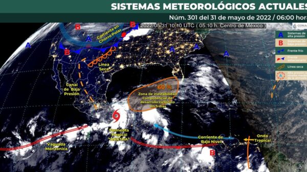 Clima: Continuarán las lluvias fuertes hoy martes en Quintana Roo.