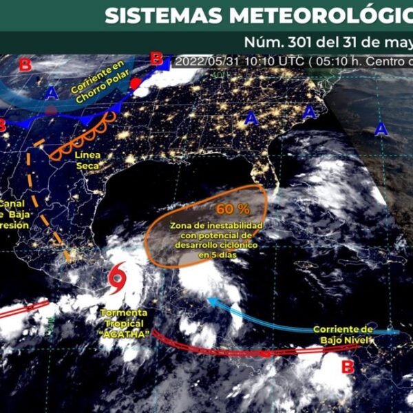 Clima: Continuarán las lluvias fuertes hoy martes en Quintana Roo.