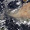 Nube de Polvo del Sahara se acerca a la Península de Yucatán.