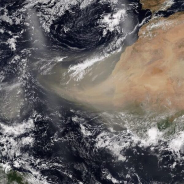 Nube de Polvo del Sahara se acerca a la Península de Yucatán.