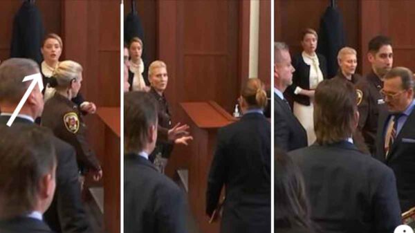 Amber Heard se "asusta" al ver que Johnny Depp se le acerca