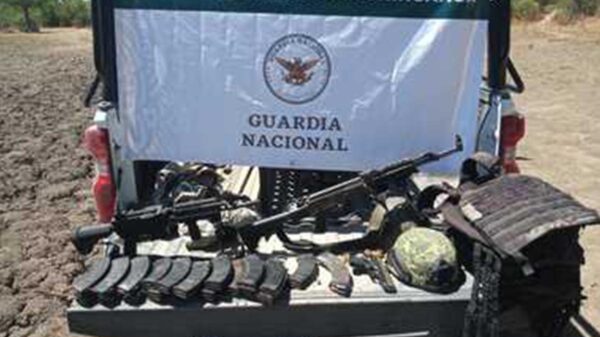 Decomisa Guardia Nacional arsenal en Chihuahua