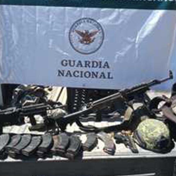 Decomisa Guardia Nacional arsenal en Chihuahua