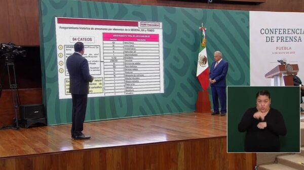 Histórico aseguramiento de armas y cartuchos