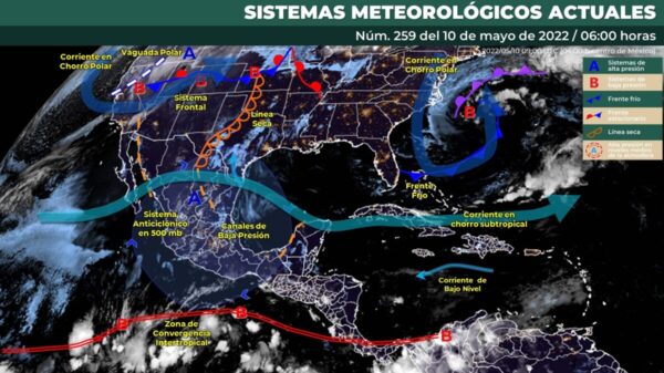 Pronóstico del clima para hoy martes 10 de mayo en Quintana Roo.
