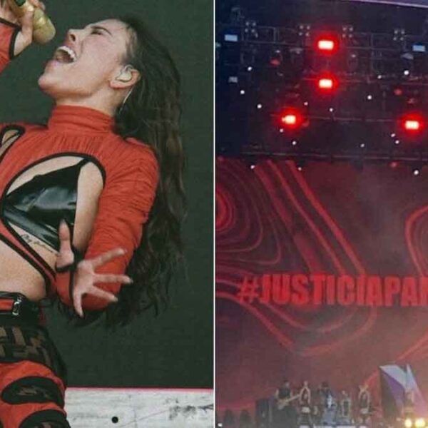 Danna Paola exige justicia por Debanhi durante concierto
