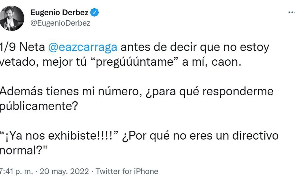Eugenio Derbez responde a Emilio Azcárraga sobre los derechos de "La Familia P. Luche"