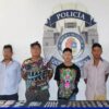 Detienen a cuatro narcomenudistas en un operativo en Prado Norte de Cancún.