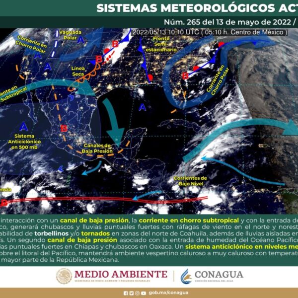 Pronóstico del clima para hoy viernes 13 de mayo en Quintana Roo.
