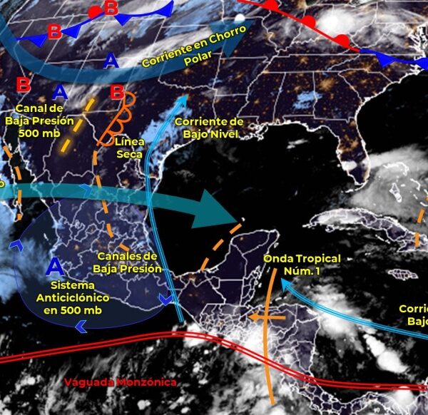 Clima: Se esperan lluvias fuertes para hoy viernes en Quintana Roo.
