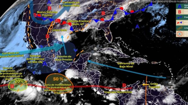Pronóstico del clima para hoy martes 24 de mayo en Quintana Roo.