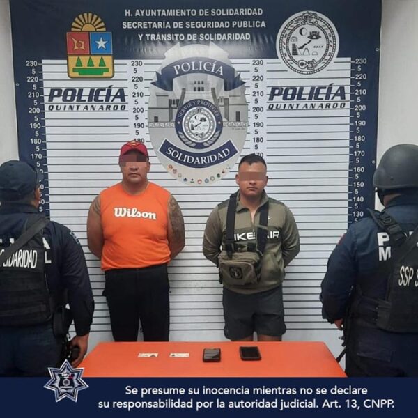 Falsos policías son arrestados en Playa Del Carmen
