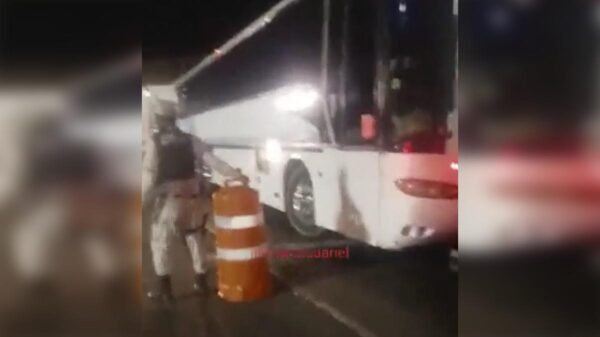 Guardia Nacional dispara contra autobús de pasajeros en Veracruz