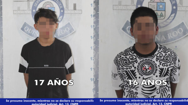 Caen en Cancún dos menores narcomenudistas