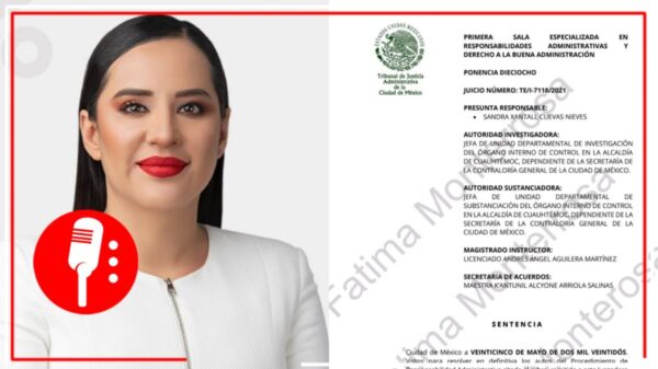 Destituyen e inhabilitan a Sandra Cuevas del servicio público