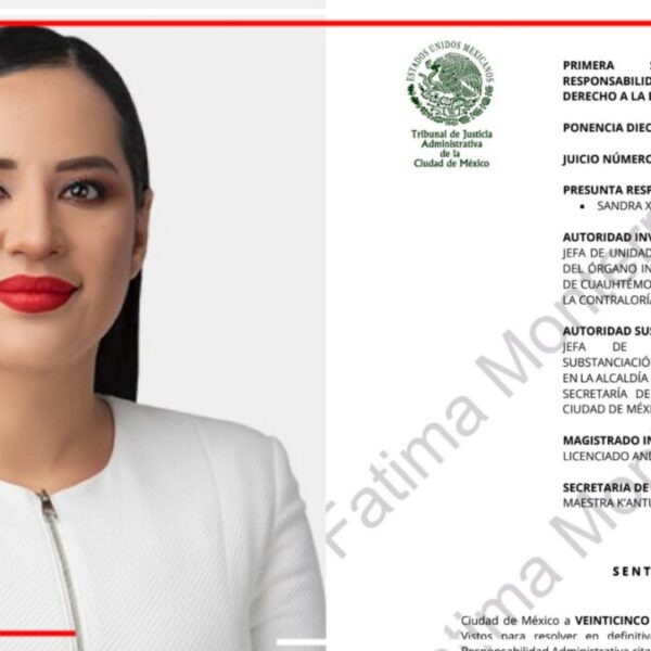 Destituyen e inhabilitan a Sandra Cuevas del servicio público