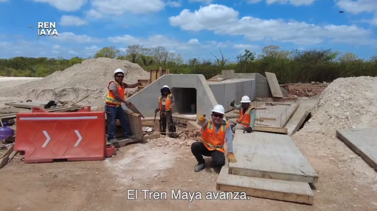 Avance en los trabajos para el Tren Maya en varios de sus tramos.