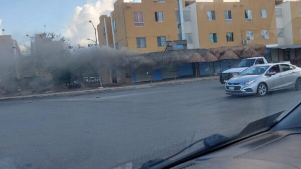 Se incendia el restaurante-bar La Palapita en Cielo Nuevo (VIDEO).