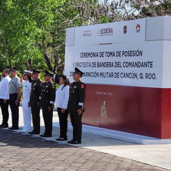 Cambio de mando en la Guarnición Militar de Cancún.