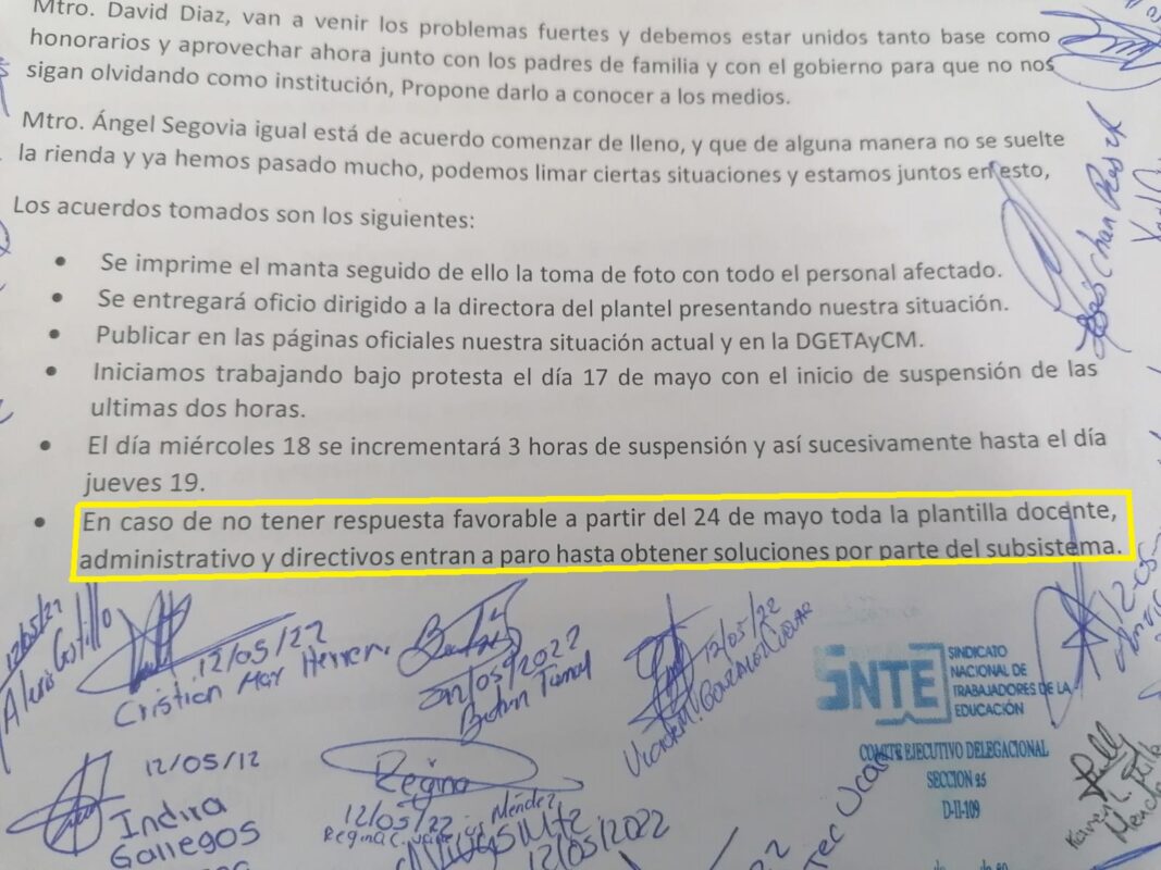 Personal de los Cetmar amagan con huelga por falta de pagos; desde el pasado martes comenzaron con paros parciales ante la indiferencia de autoridades del DGETAyCM.