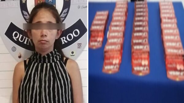 Detienen a mujer por robo en un supermercado de la Sm 21 de Cancún.