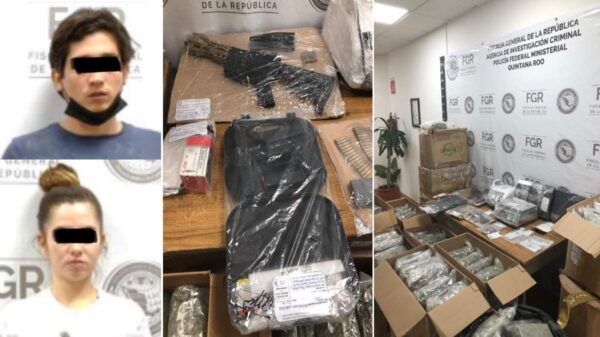 Decomisan 120 kilos de droga y detienen a pareja en la Supermanzana 43 de Cancún.