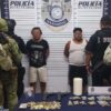 Detenidos con droga y dos réplicas de armas en la Colosio.