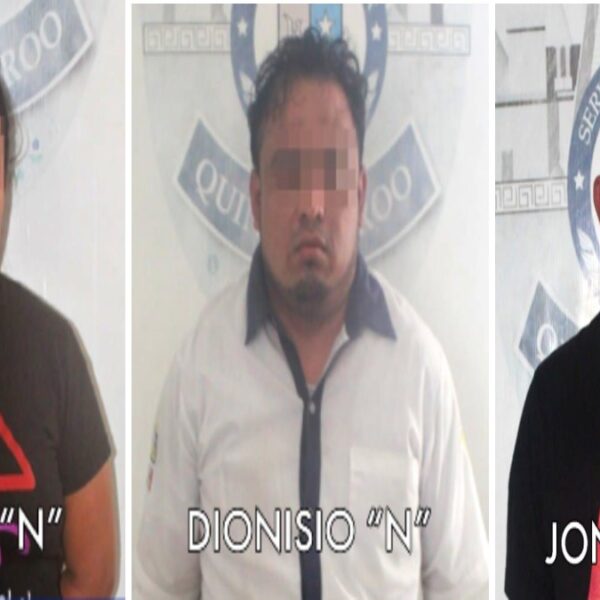 Caen tres narcomenudistas entre ellos un taxista de Cancún.
