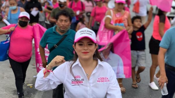 Caminata de la unidad muestra músculo político de Odalis Gómez