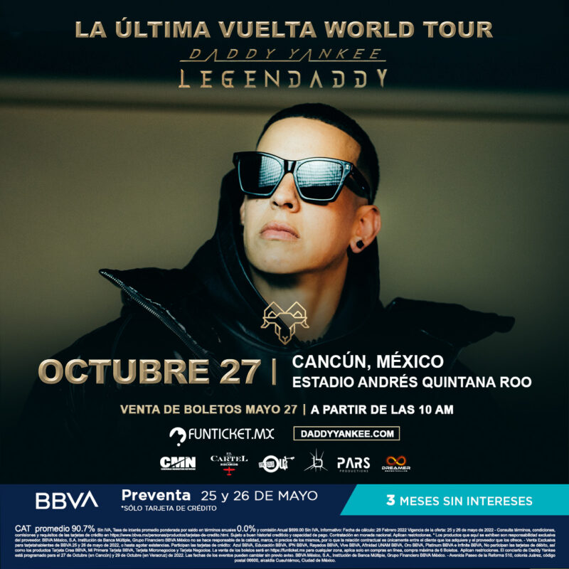 ¡Siempre sí! Daddy Yankee confirma en fecha en Cancún