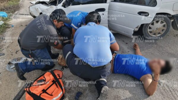 Deja 7 heridos choque en la carretera Tulum-Cobá.