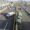 Reportan varios heridos tras chocar camión de la Sedena en la México-Puebla.