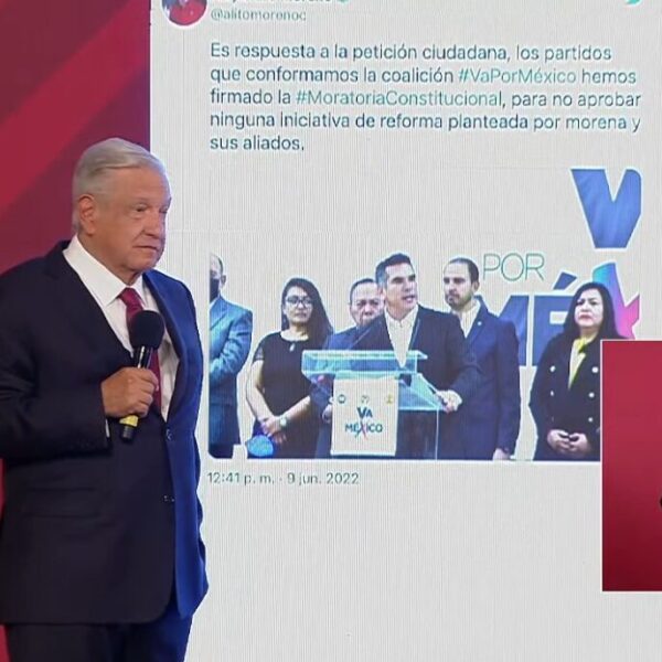 Pide AMLO al PRI definir si seguirá con moratoria; “no al doble discurso”