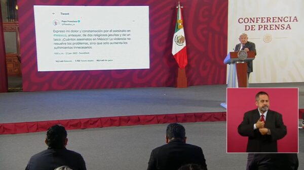 Comparte AMLO con el papa Francisco concepción sobre la paz