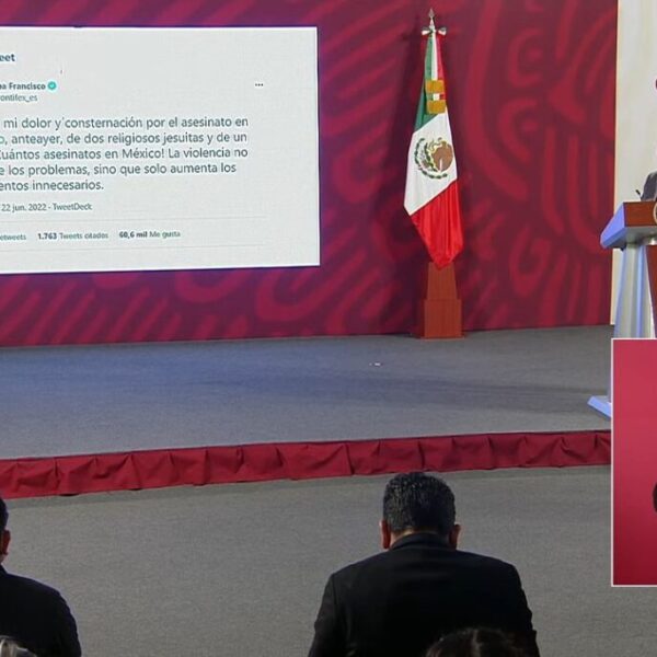 Comparte AMLO con el papa Francisco concepción sobre la paz