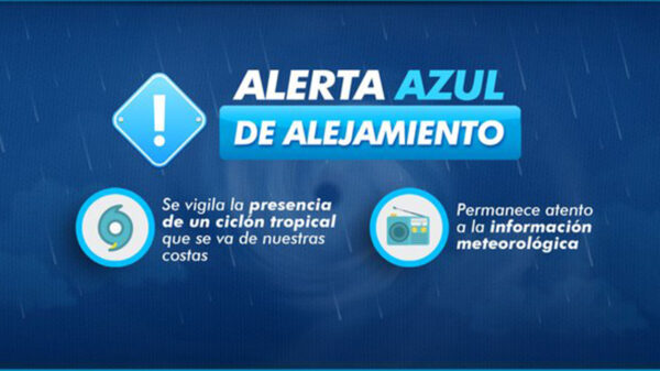 Emite gobierno del estado Alerta Azul por depresión tropical