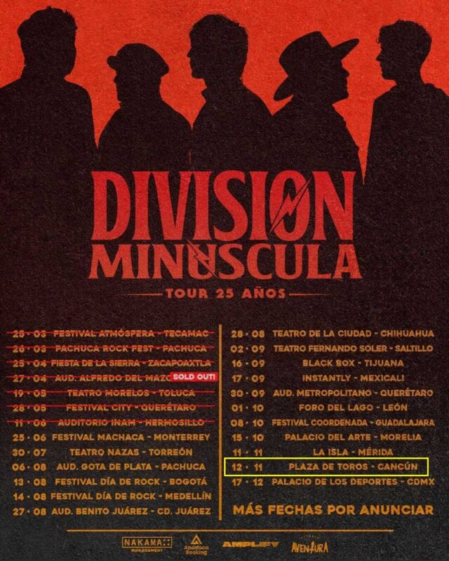 División Minúscula anuncia concierto en Cancún