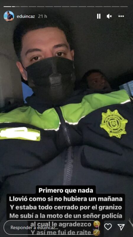 Eduin Caz presume trato preferencial en concierto de Karol G