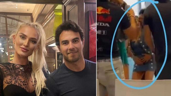 Ella es Khrystyna, la mujer con la que 'Checo' Pérez le fue infiel a su esposa