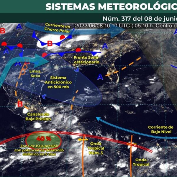 Pronóstico del clima para hoy miércoles 8 de junio en Quintana Roo.