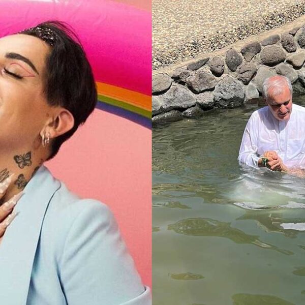 Kunno es bautizado en el histórico Río Jordán en Israel