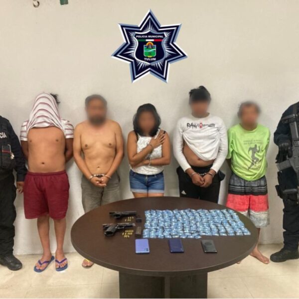 Detienen a miembros de narcocélula en la invasión de Tulum.