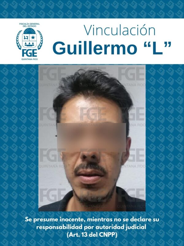 En Playa del Carmen vinculan a proceso a feminicida; Guillermo “L” está implicado en la muerte de E.S.B., ocurrido en 2019.