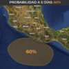 Aumenta a 60% posibilidad de desarrollo ciclónico en el Pacífico