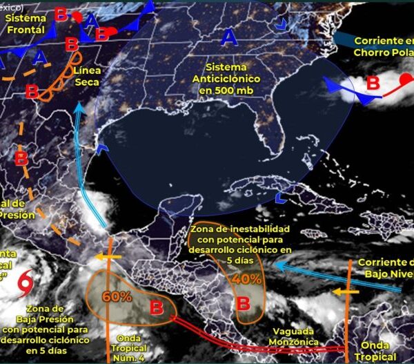 Pronóstico del clima para hoy miércoles 15 de junio en Quintana Roo.