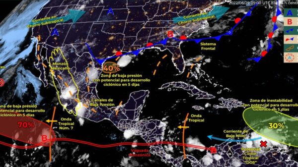 Pronóstico del clima para hoy miércoles 29 de junio en Quintana Roo.