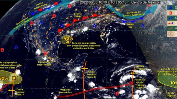 Pronóstico del clima para hoy jueves 30 de junio en Quintana Roo.